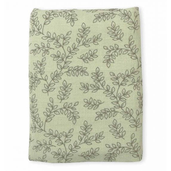 A Little Lovely Company Muslin Cloth XL: Leaves - Sage