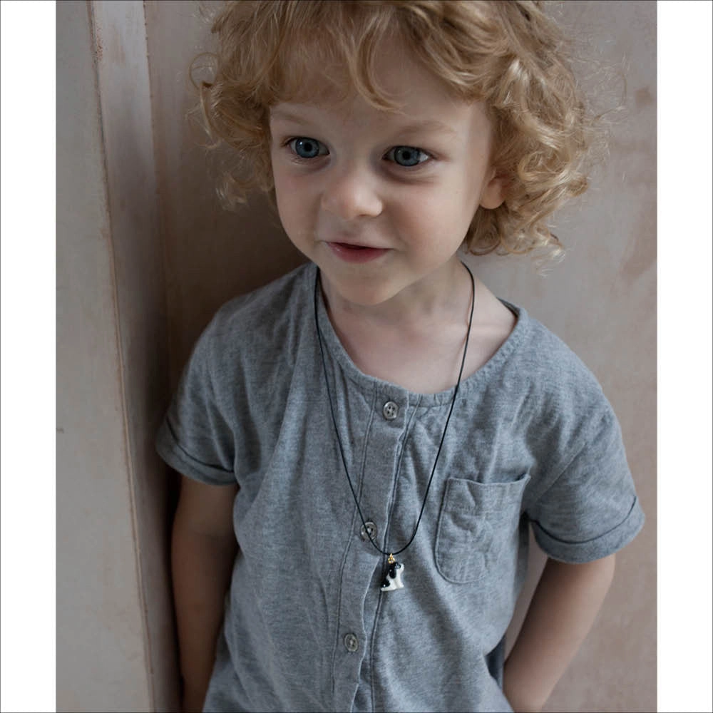 A Mini Penny Miniature Cocker Spaniel Black Necklace