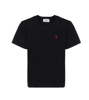 AMI Logo Embroidered Crewneck T-Shirt