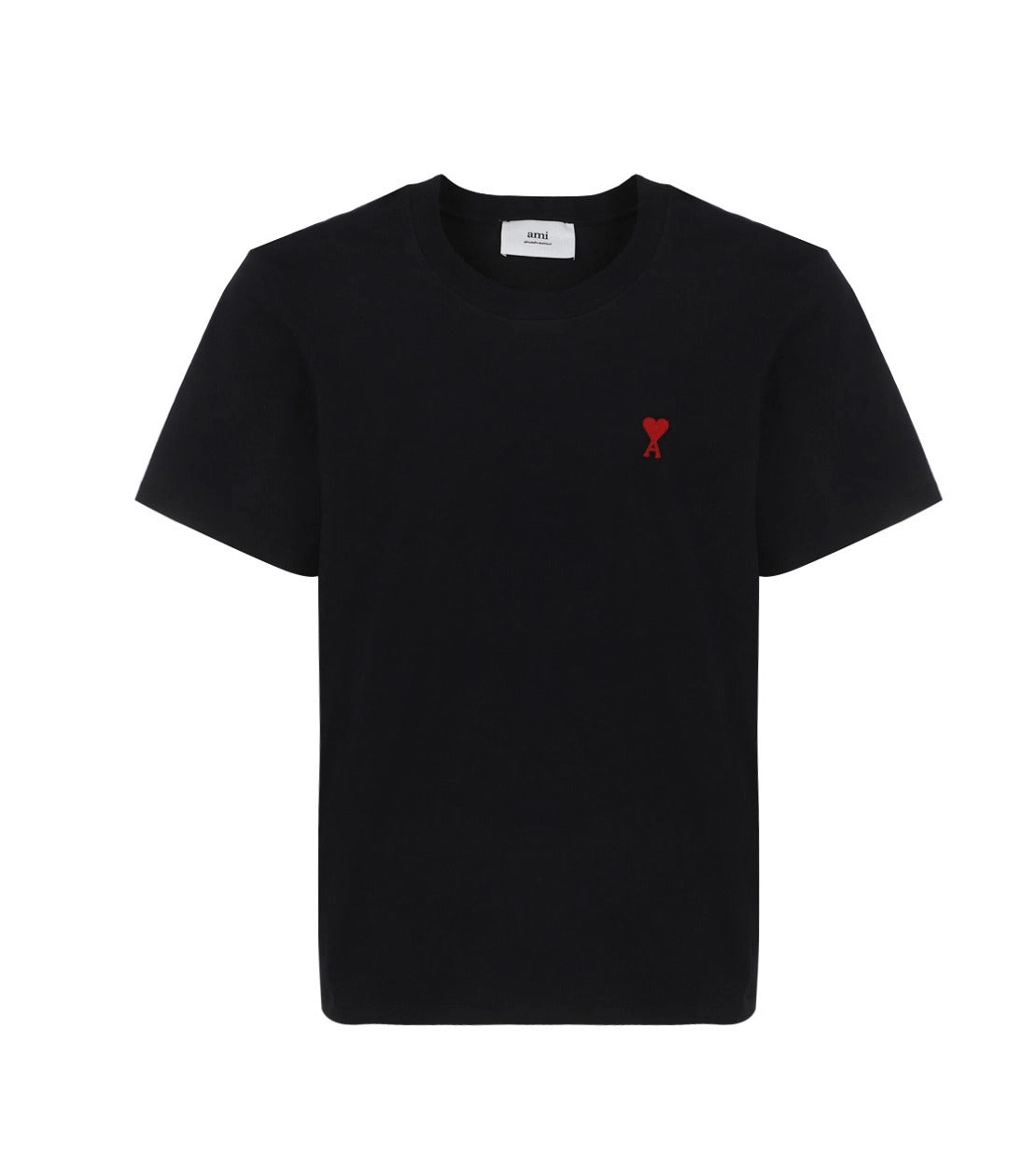 AMI Logo Embroidered Crewneck T-Shirt