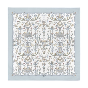 Atelier Choux Muslin Toile De Jouy Blue 100x100cm