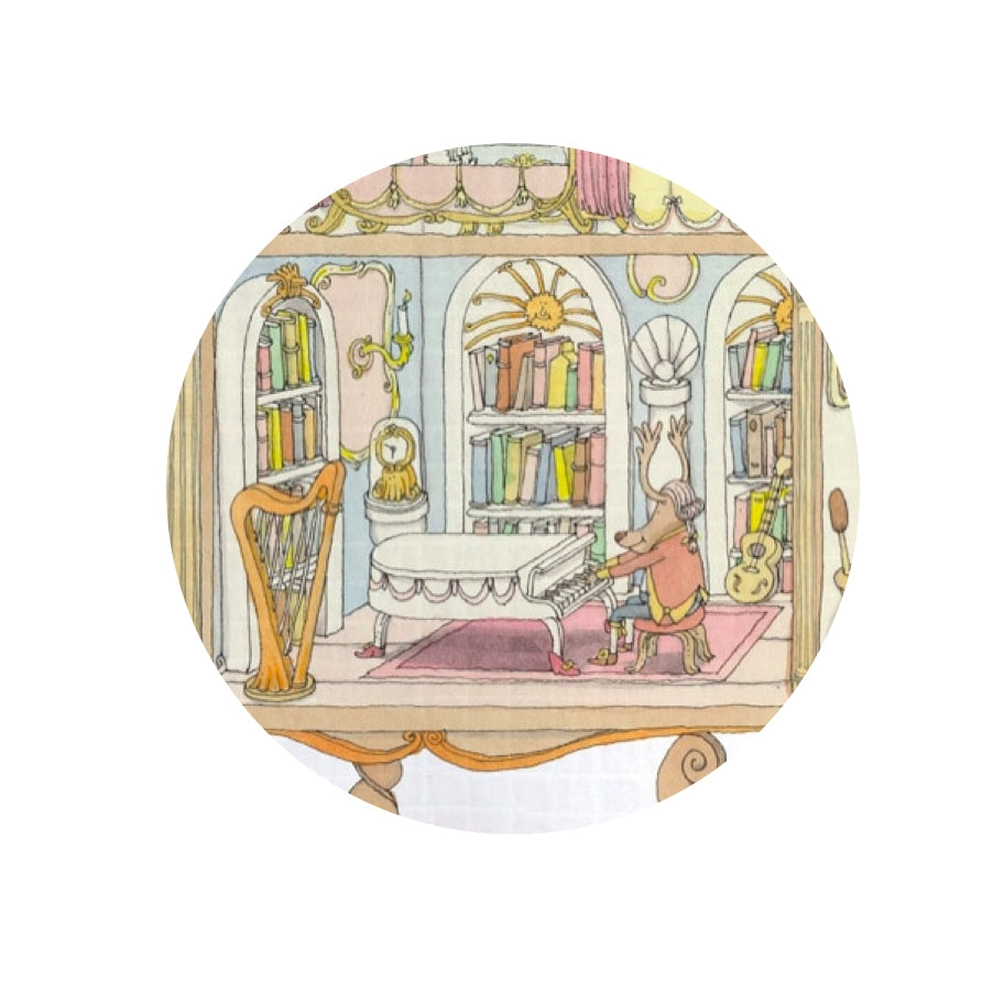 Atelier Choux Small Bib Dollhouse Gold Snap
