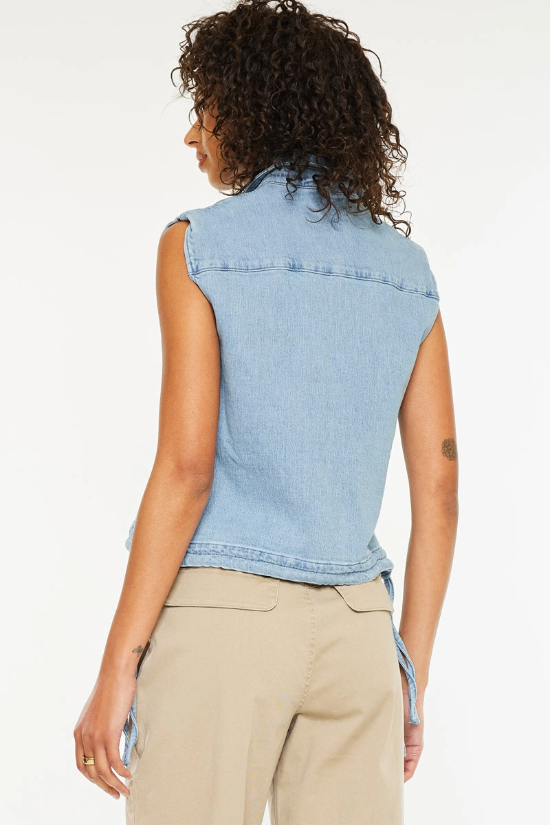 Bianca V-Neck Sleeveless Shirt