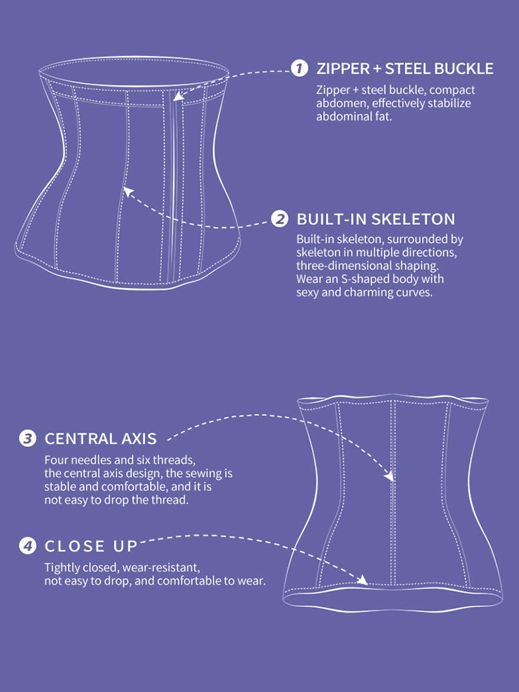 Boned Tummy Control Waist Shaper Waist Trainers