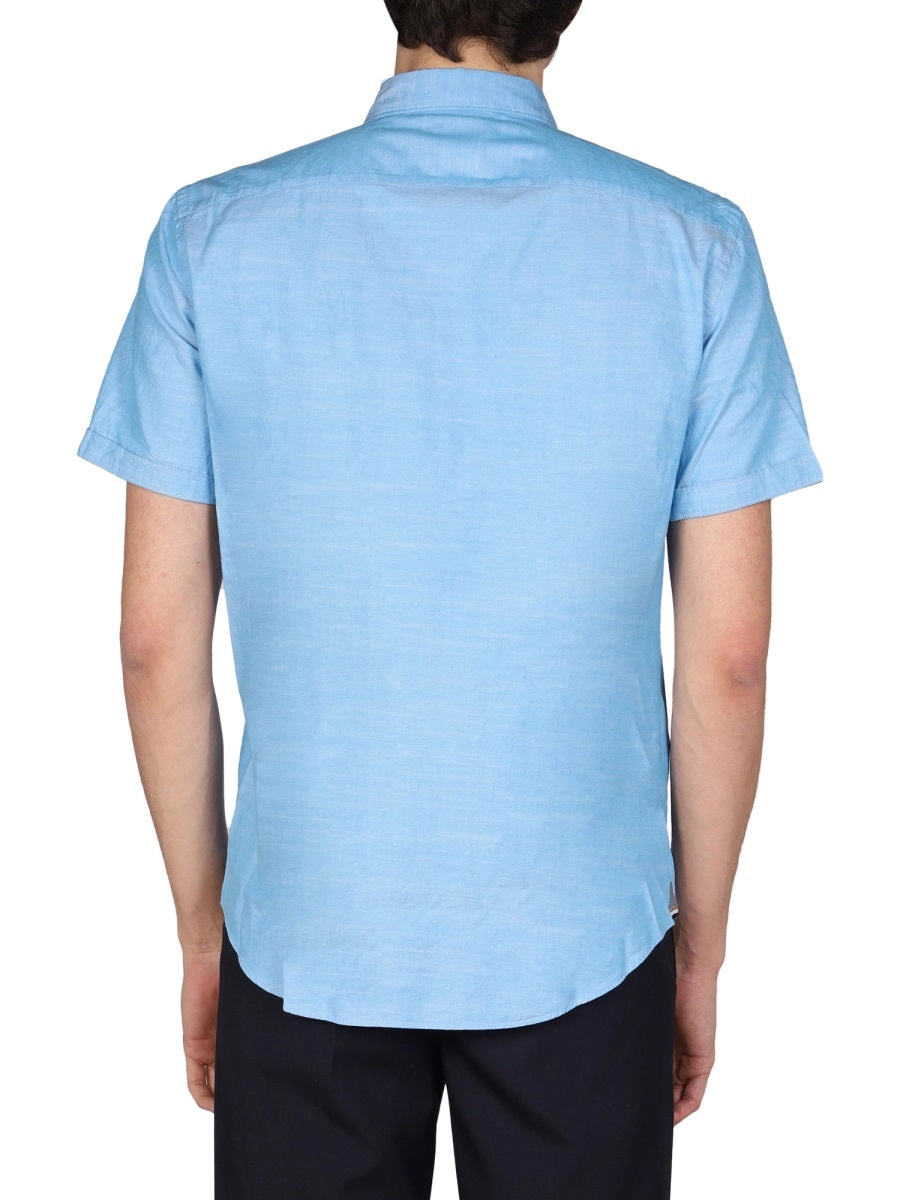 Boss Hugo Boss Logo Embroidered Short-Sleeved Shirt