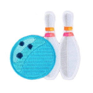 Bowling Embroidered Sticker