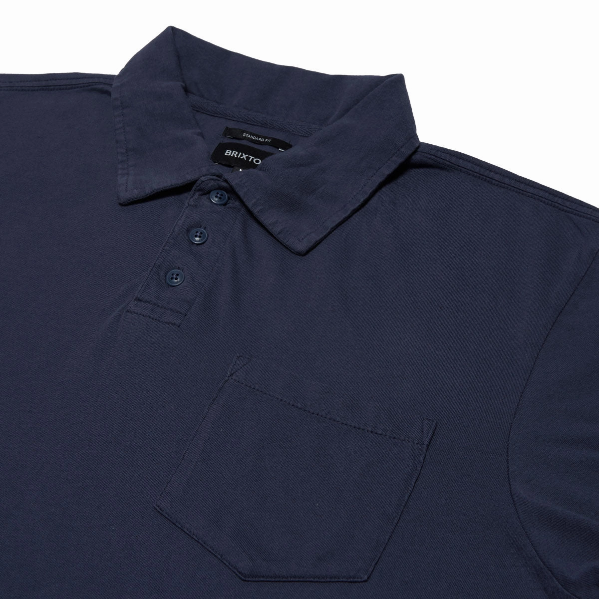 Brixton Vintage Wash Polo Shirt - Washed Navy