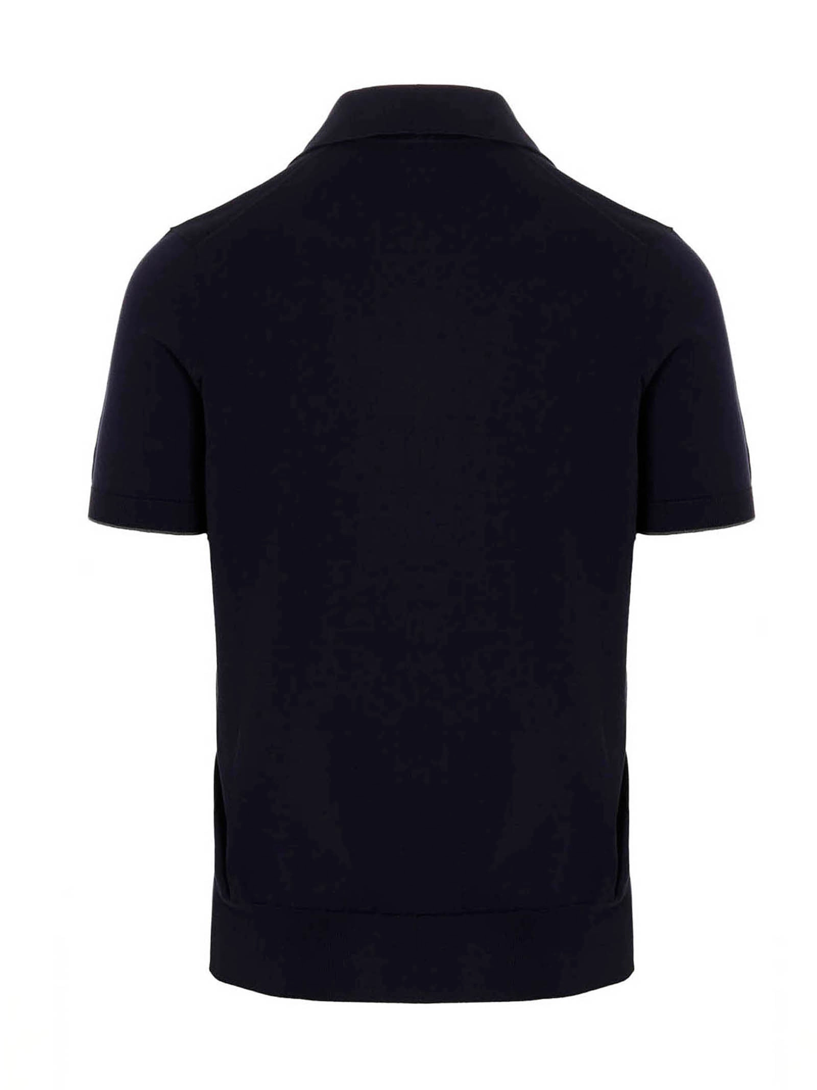 Brunello Cucinelli Buttoned Knit Polo Shirt