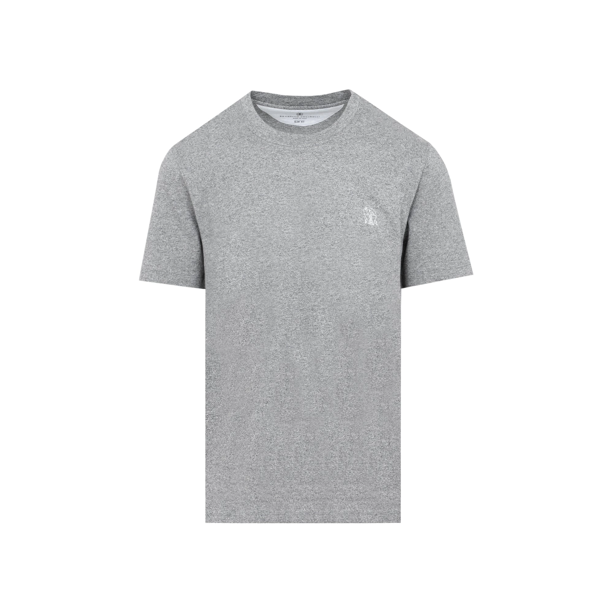 Brunello Cucinelli Logo Embroidered Crewneck T-Shirt