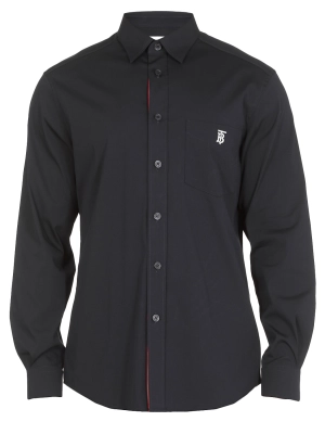 Burberry Logo Embroidered Shirt