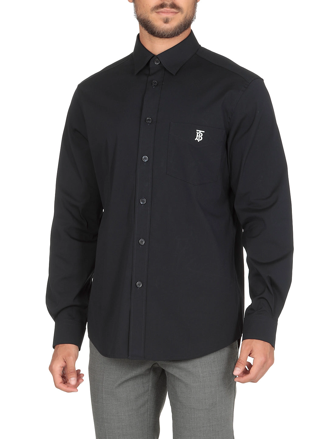 Burberry Logo Embroidered Shirt