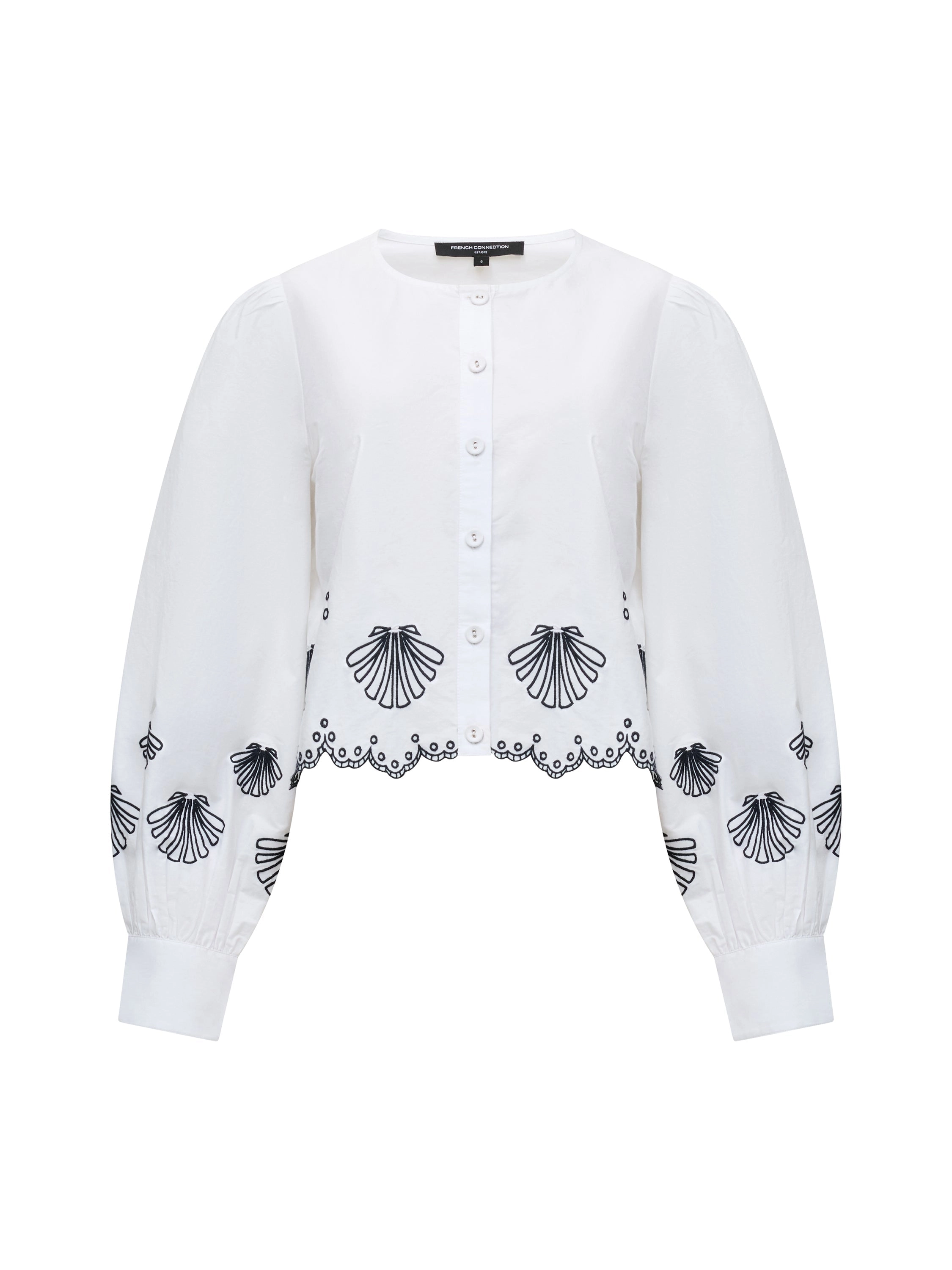 Cambria Cotton Embroidered Long Sleeve Shirt