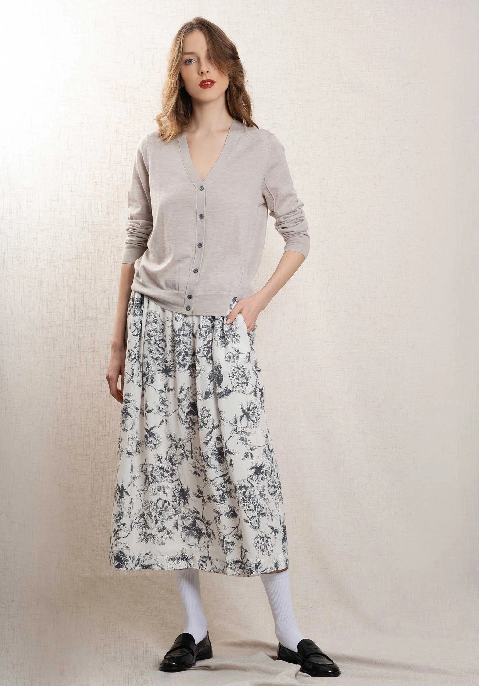 Cardigan Car1605 Alyssa Blanc-Casse