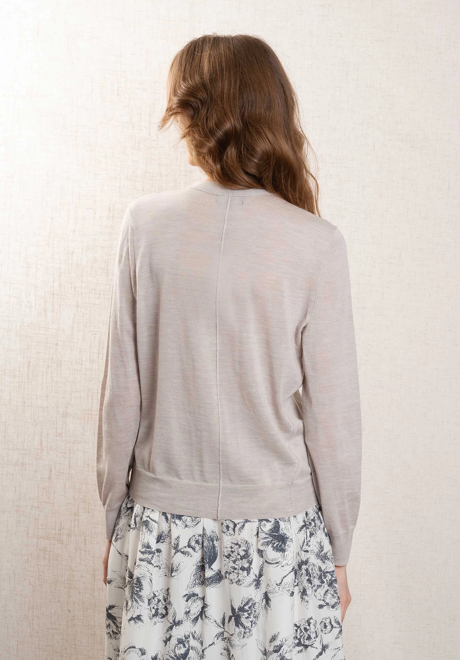 Cardigan Car1605 Alyssa Blanc-Casse