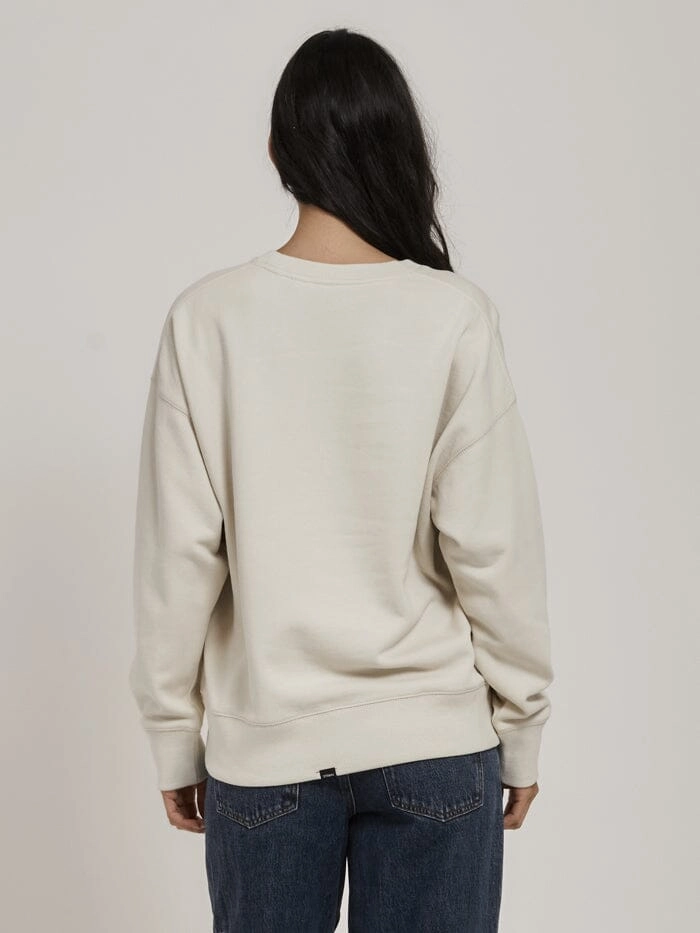 Chariot Oval Slouch Crew - Heritage White
