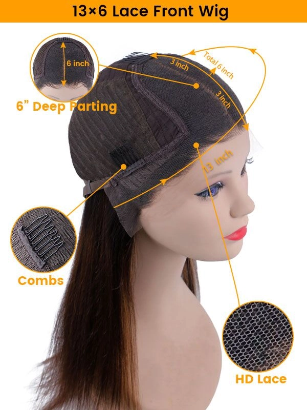 Chinalacewig 13x6 Undetectable HD Lace Front Wigs 150% Density Short Wave  Wigs CF157