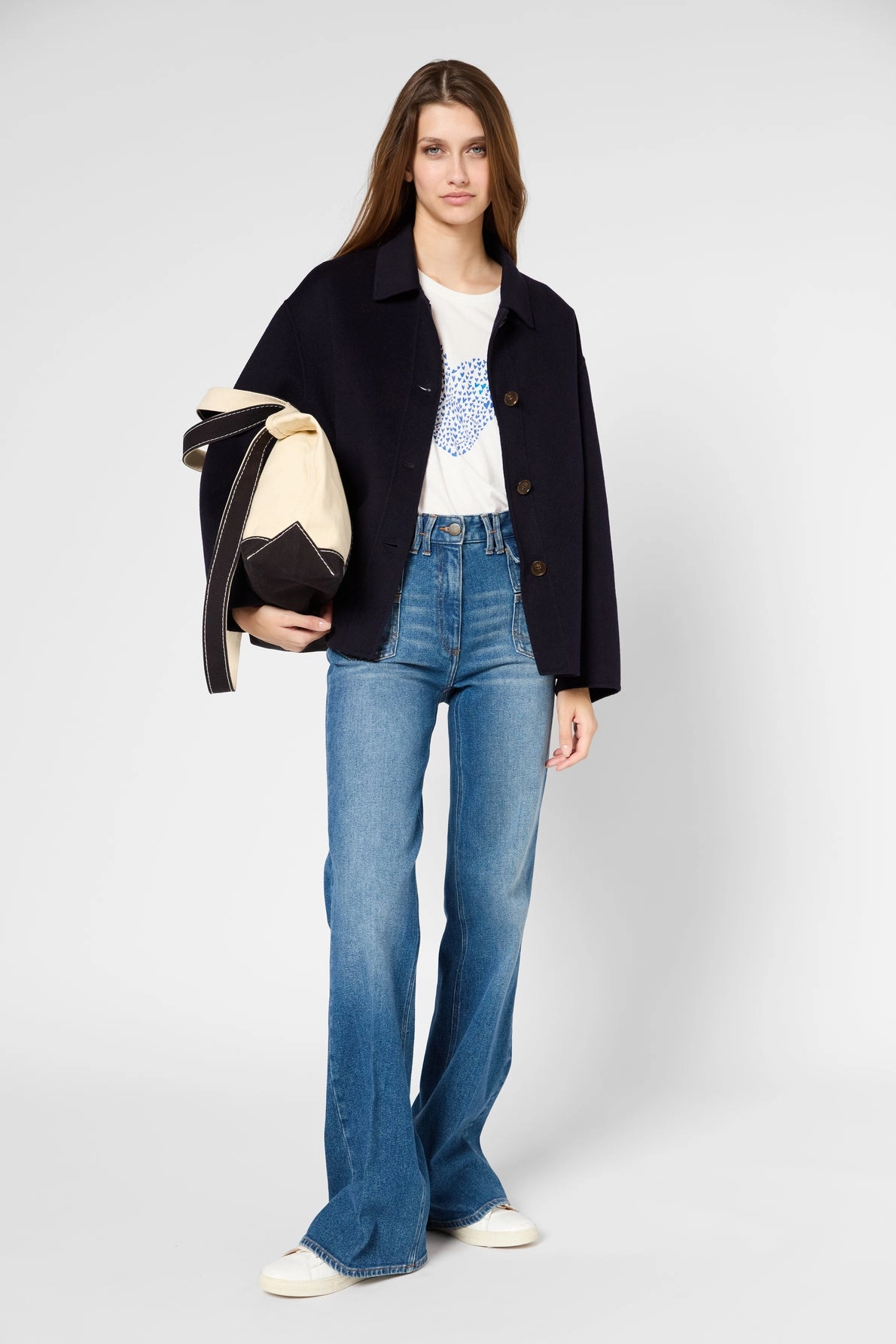 Coat Baptiste Dbm21b006 Navy