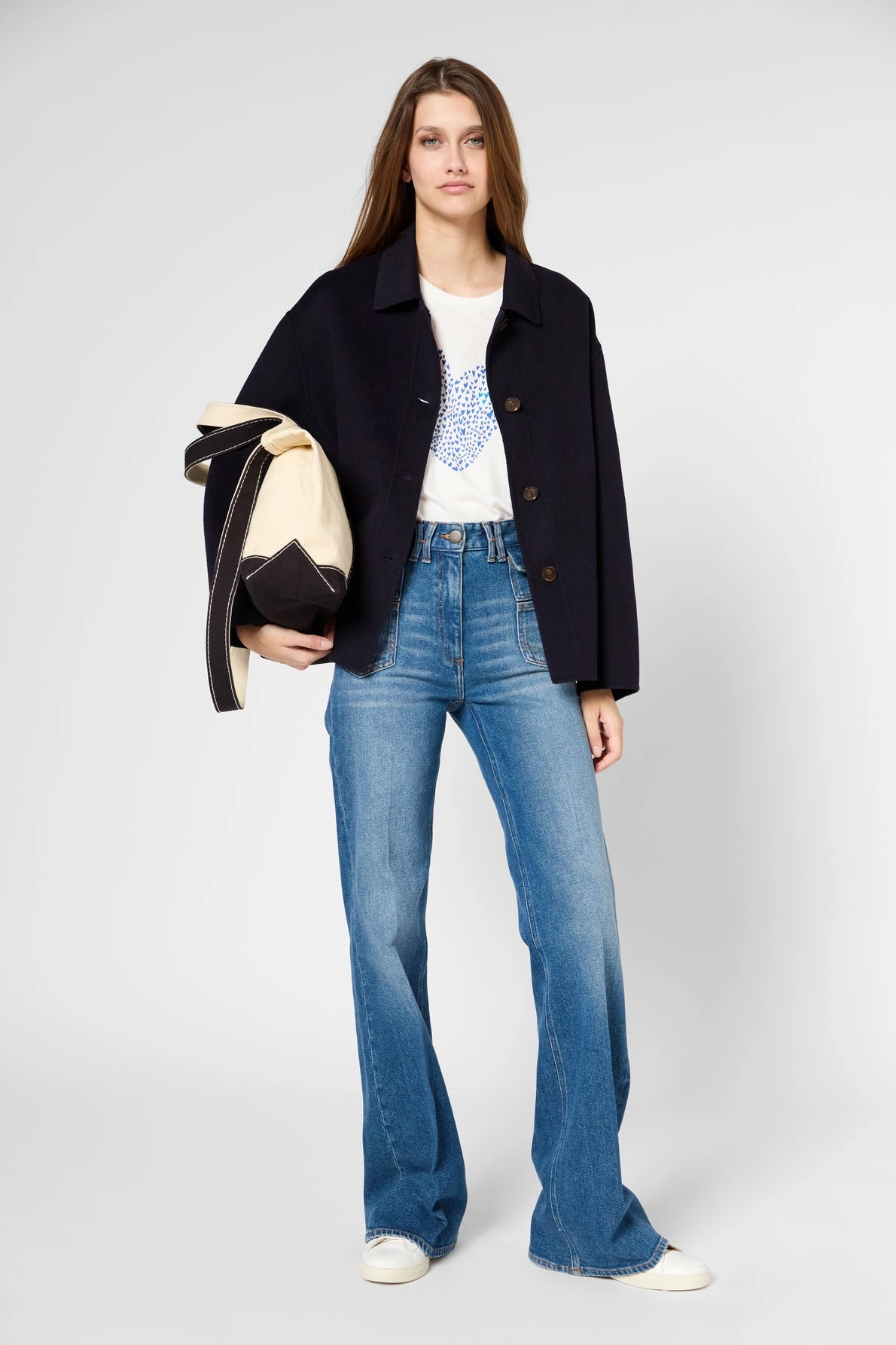 Coat Baptiste Dbm21b006 Navy