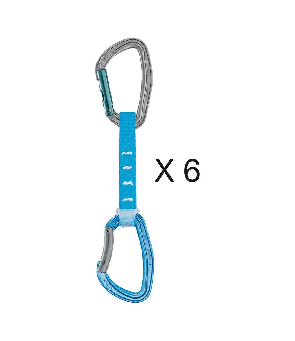 Djinn Axess Quickdraw 11cm Turquoise 6 Pack