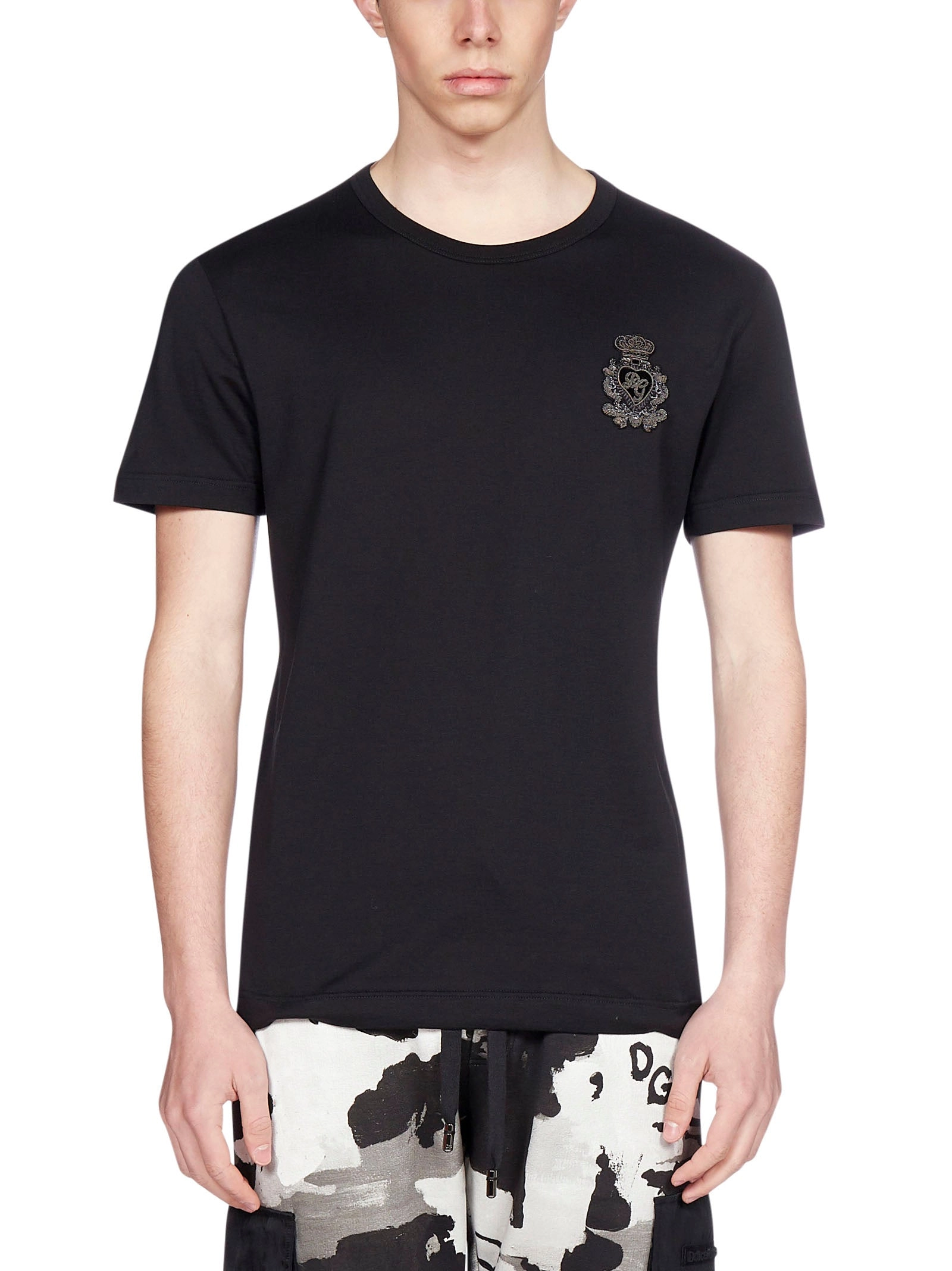 Dolce & Gabbana Embroidered Monogram T-Shirt