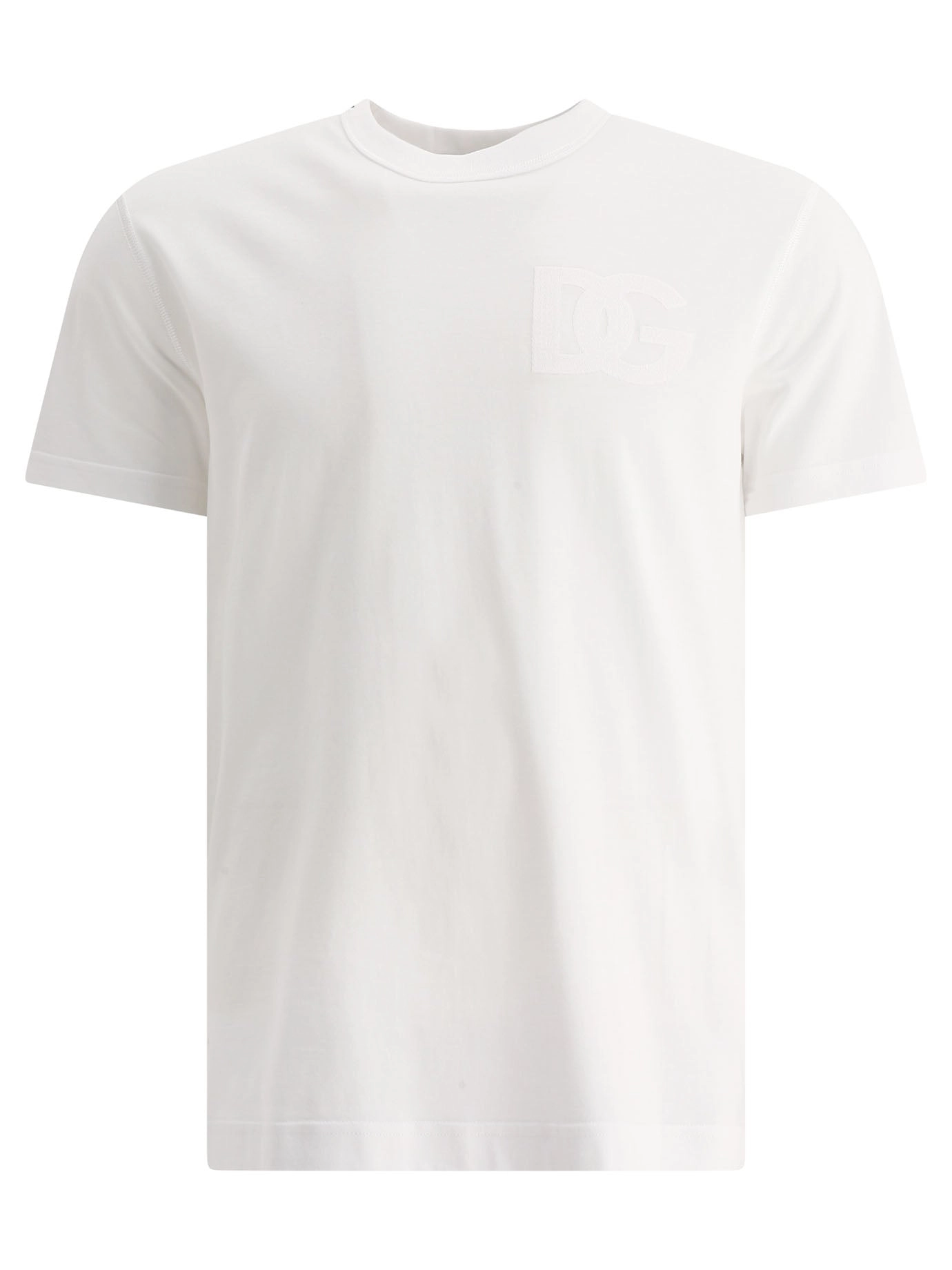 Dolce & Gabbana Logo Embroidered Crewneck T-Shirt