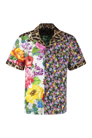 Dolce & Gabbana Patchwork-Printed Buttoned Shirt