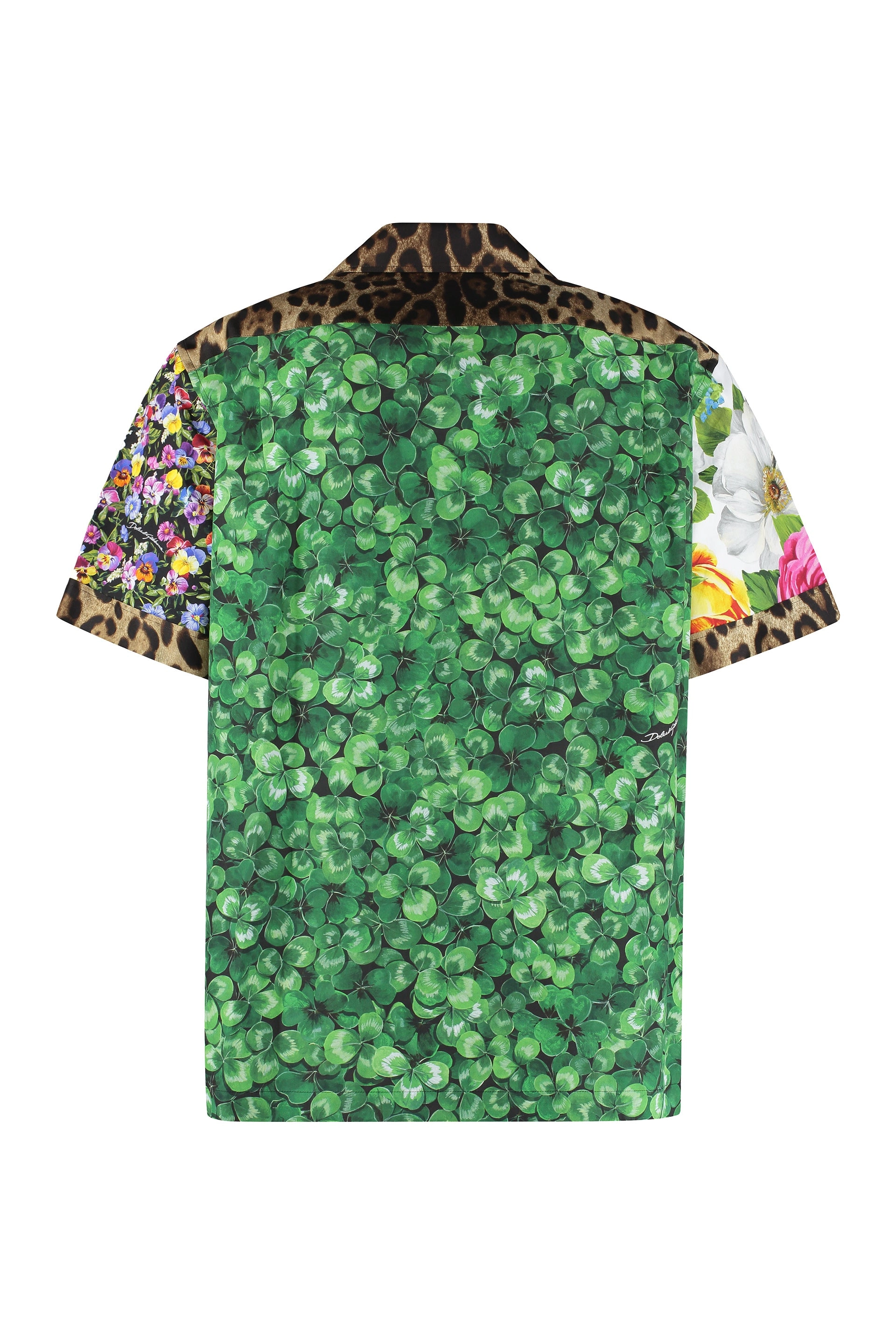 Dolce & Gabbana Patchwork-Printed Buttoned Shirt