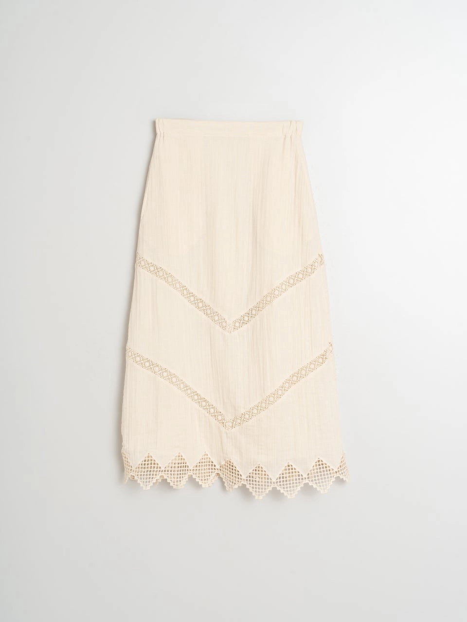 Double Gauze Skirt Bk208 Crudo