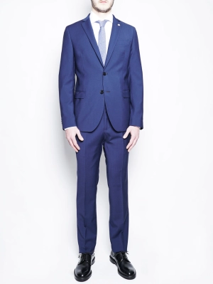 Dress in cool Blue wool