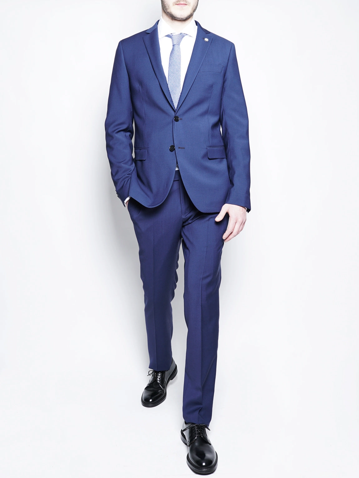 Dress in cool Blue wool