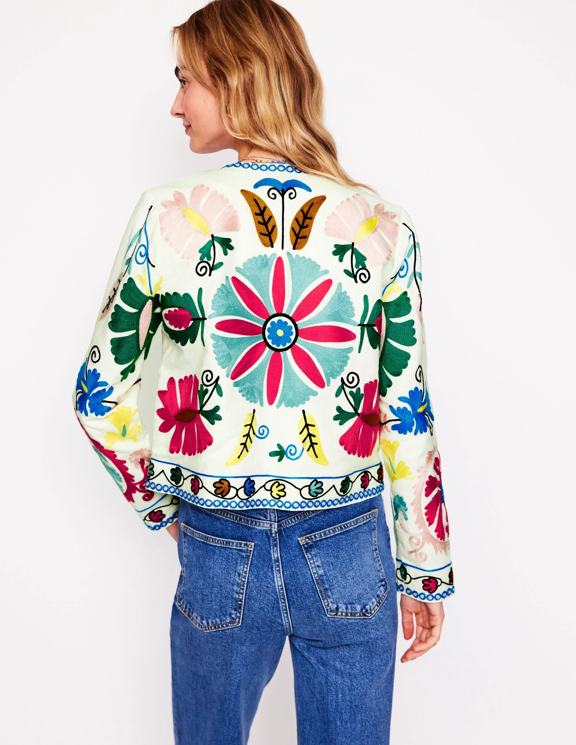 Embroidered Item Jacket-Multi Embroidery