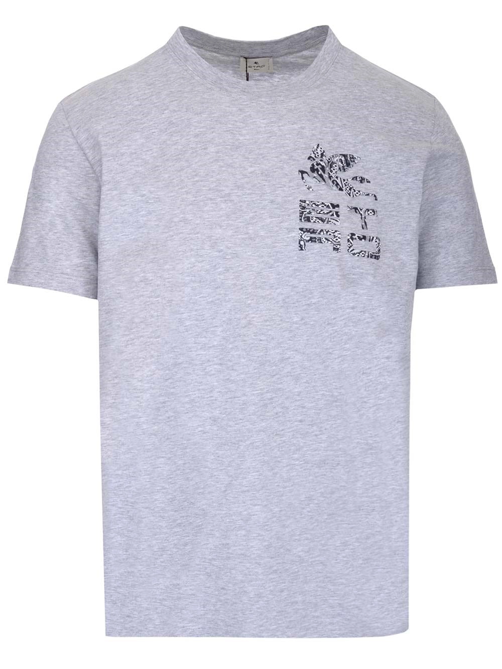 Etro Logo Embroidered Crewneck T-Shirt