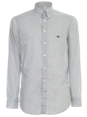 Etro Logo Embroidered Paisley Print Shirt