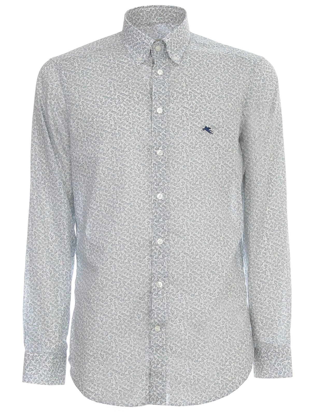 Etro Logo Embroidered Paisley Print Shirt