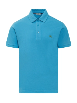 Etro Logo Embroidered Polo Shirt