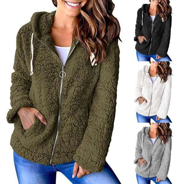 Fashion Explosion Fleece Sweater Long Sleeve Jacket