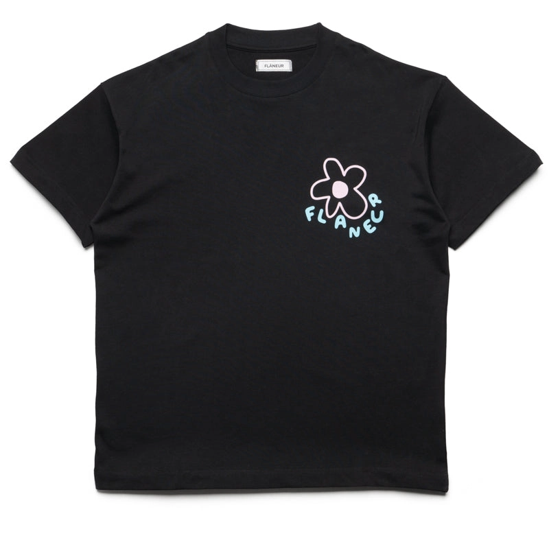 Flaneur Blossom Tee - Black