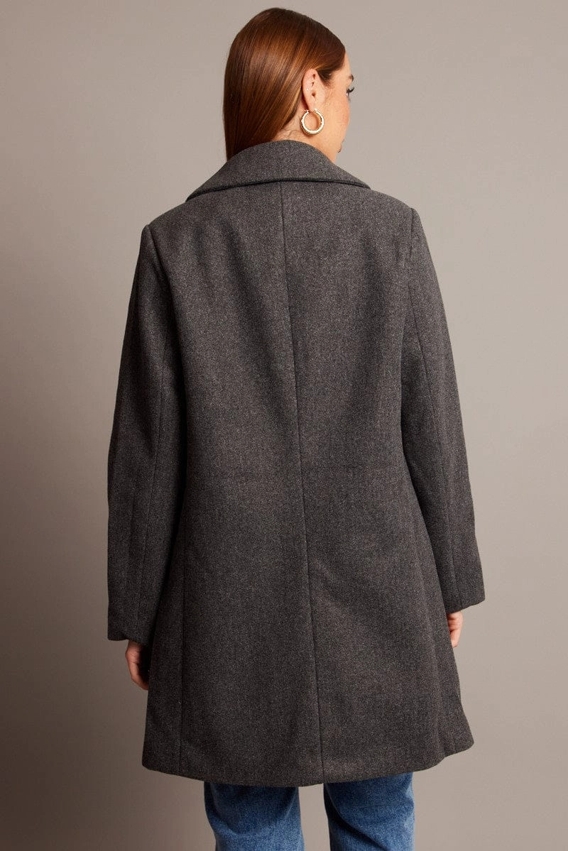Grey Coat Long Sleeve