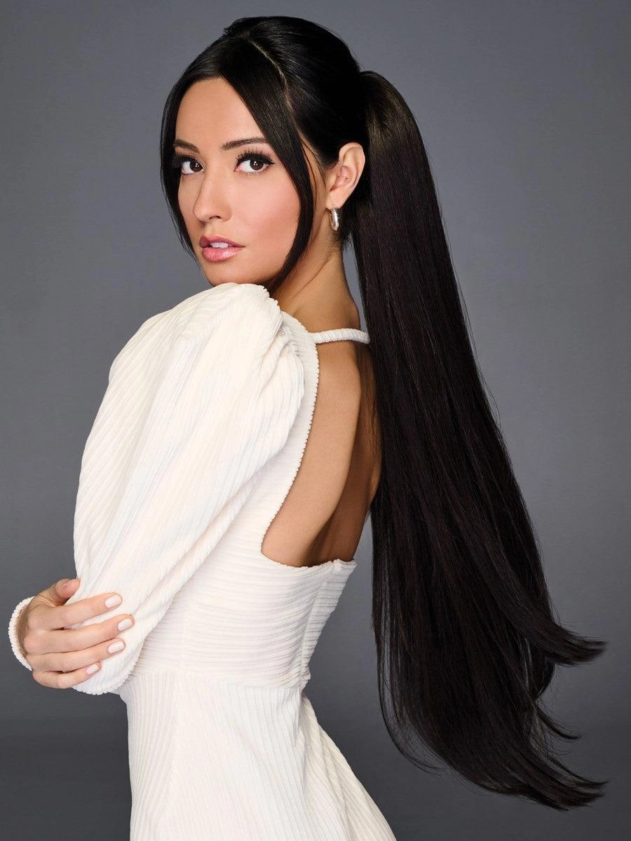 HD 27In Straight Cinch Hairpiece by Hairdo | Heat Friendly Extension Pony