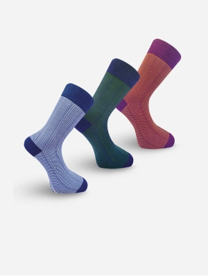 Herringbone Unisex Organic Cotton Socks | Multiple Colours