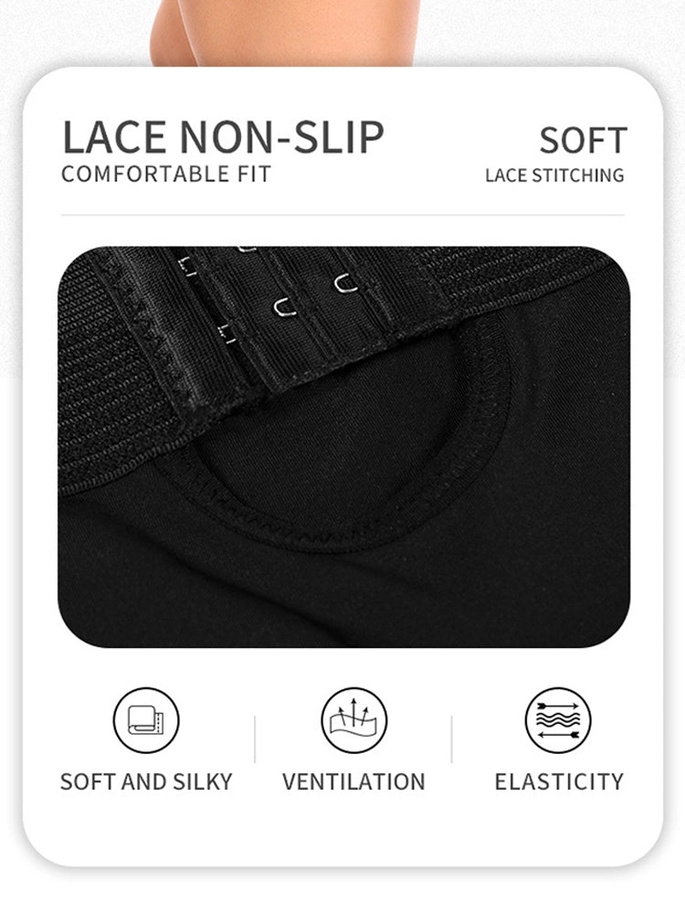 High-Waist Tummy Control Butt Lifting Shapewear Briefs with Adjustable Hip Bands