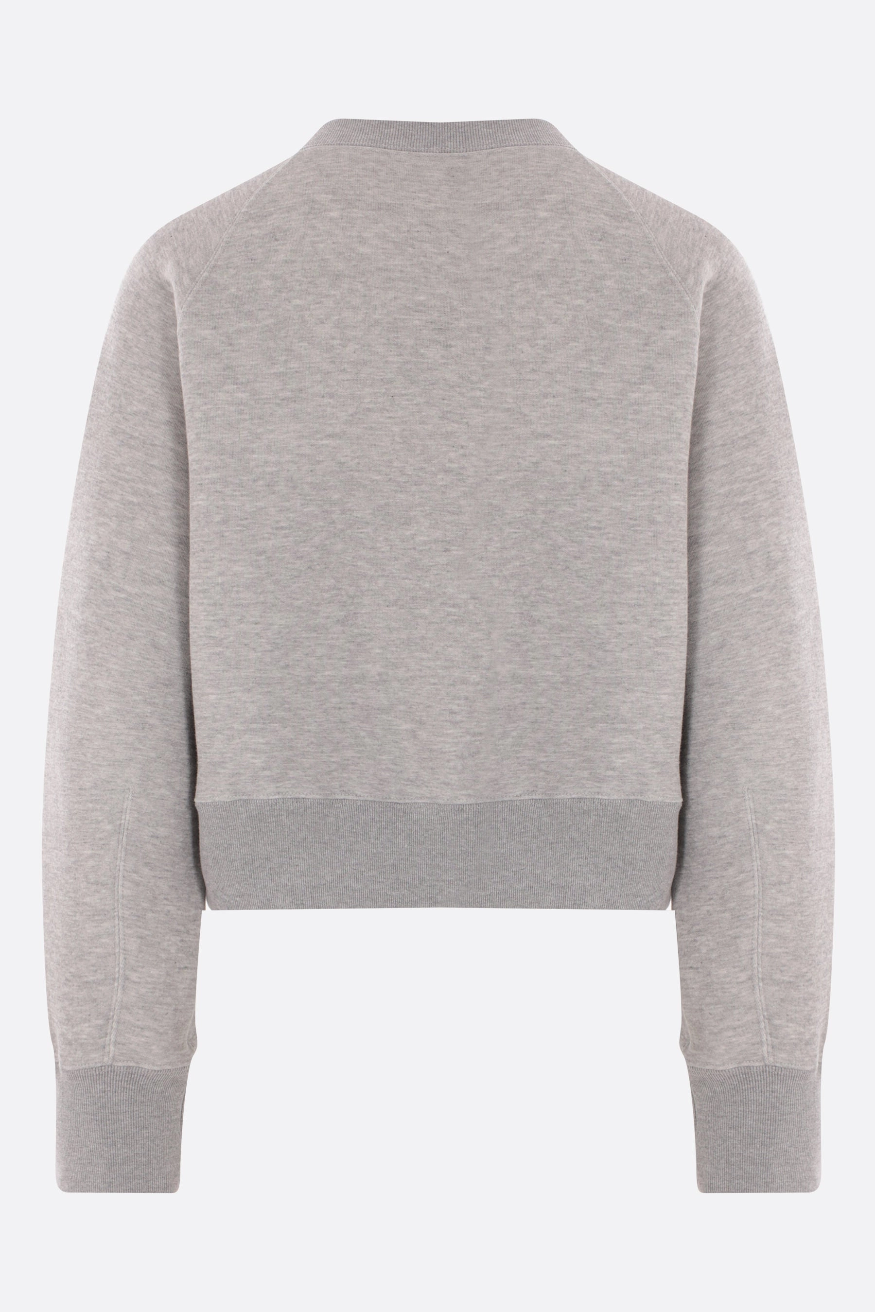 jersey cropped sweatshirt