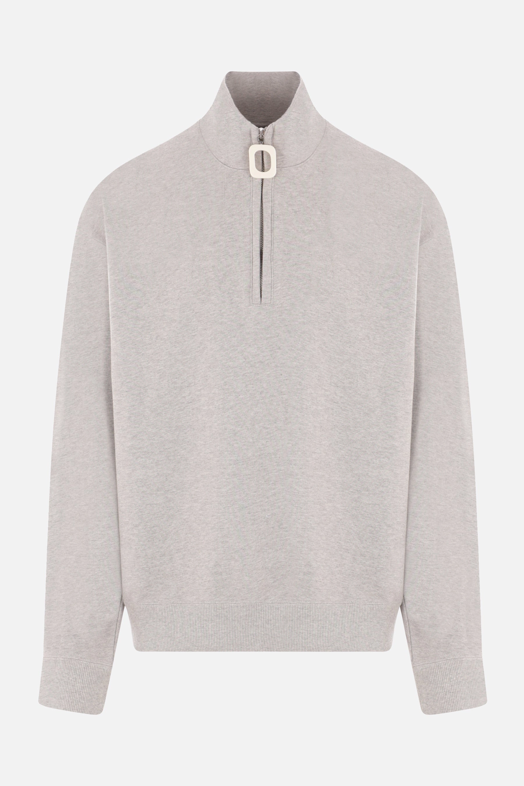 jersey half-zip sweatshirt