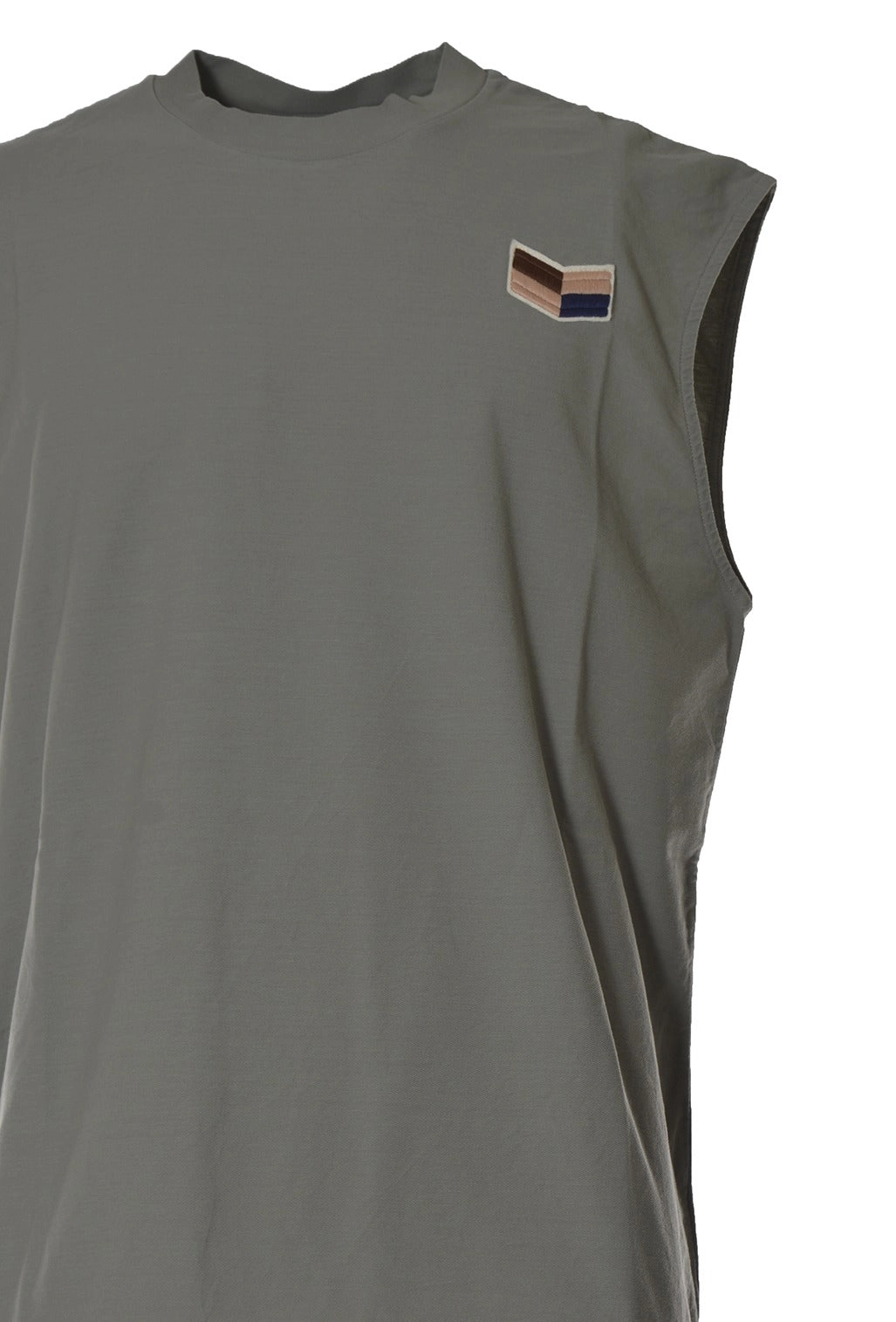 Jil Sander Chevron Embroidered Crewneck Tank Top