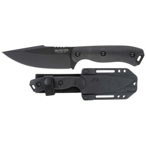 Ka-Bar Fixed Knife - Becker Black Short Harpoon Point Blade Zytel Handle | KB0018BK