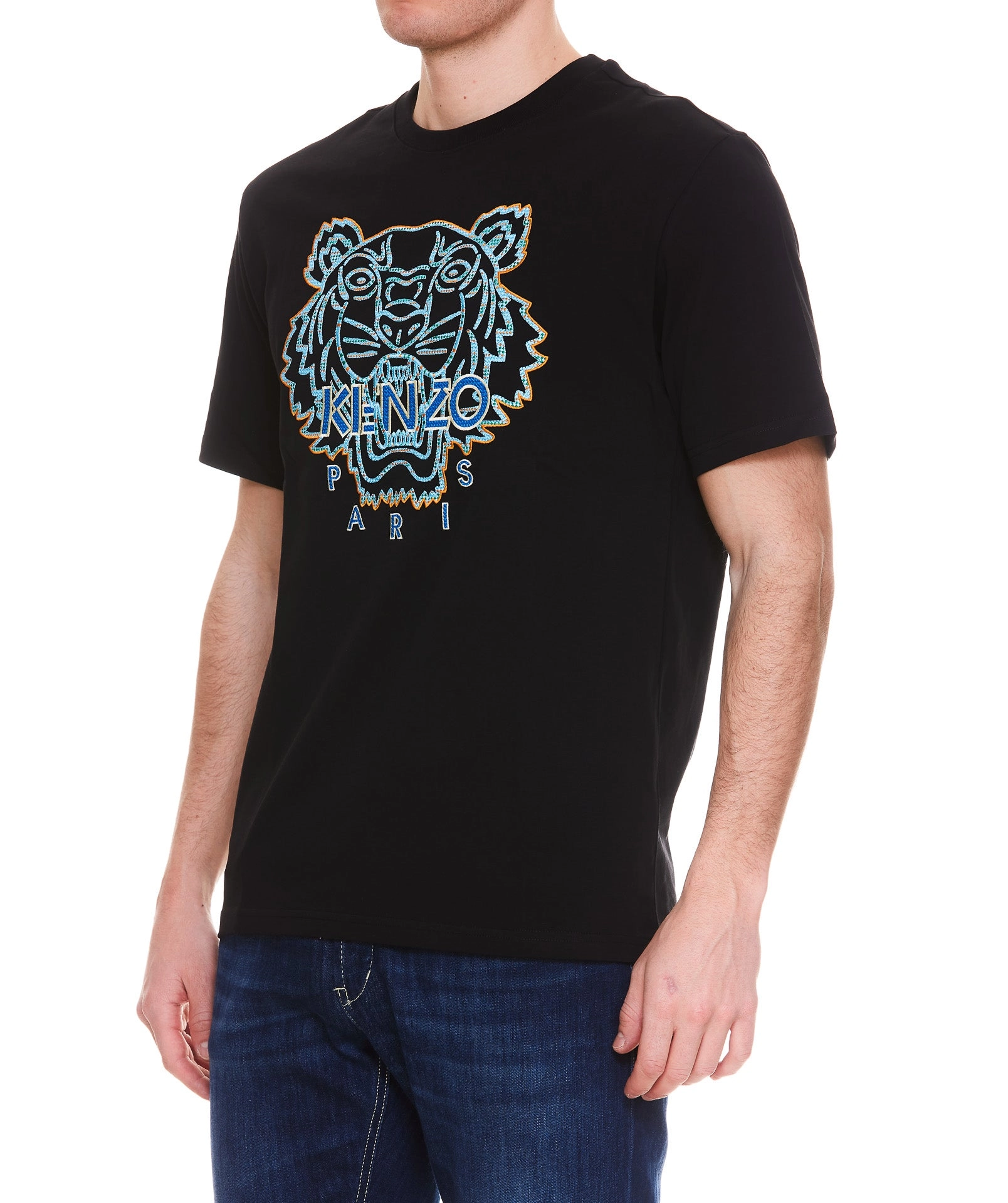 Kenzo Logo Embroidered Crewneck T-Shirt