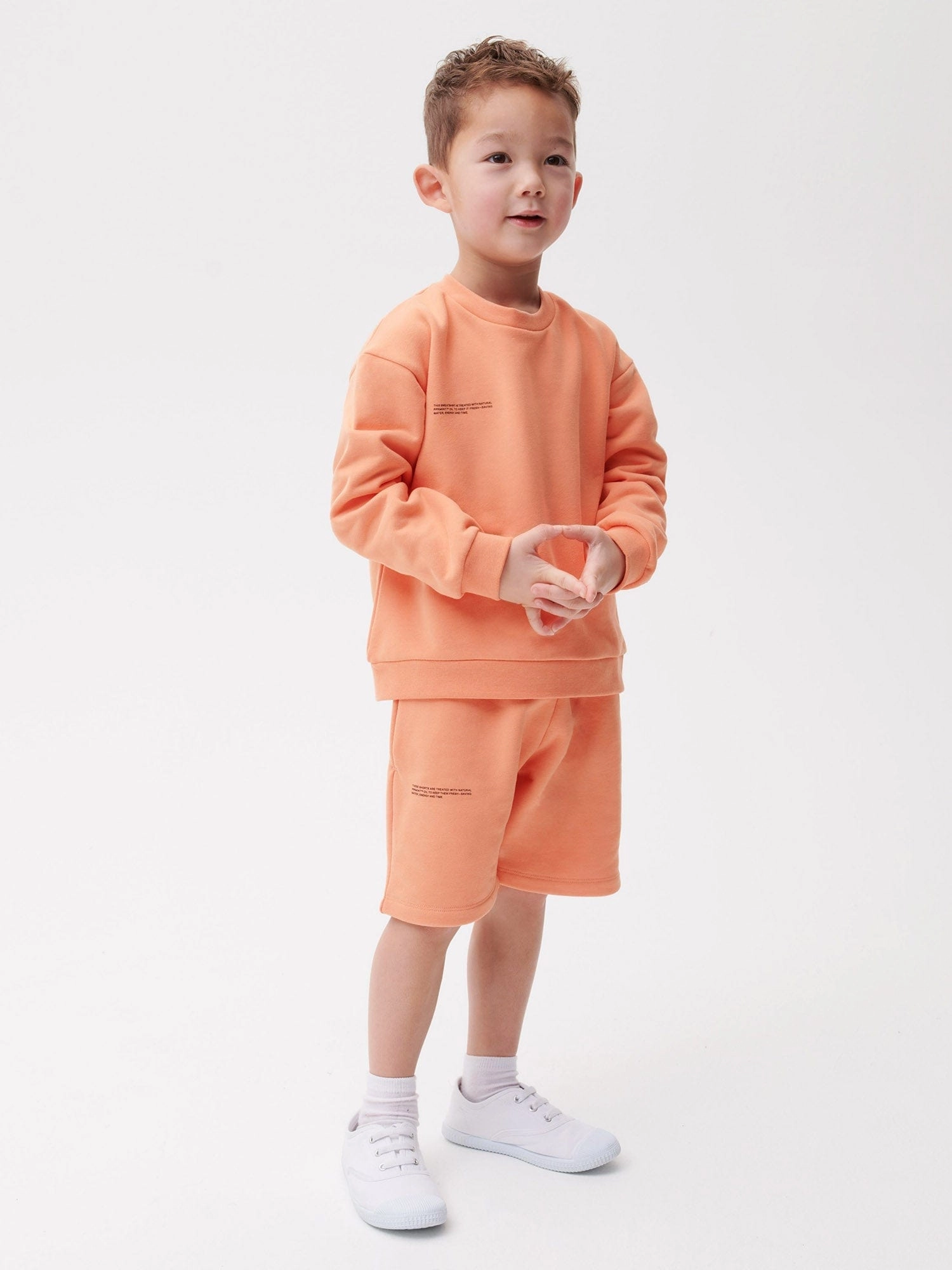 Kids' 365 Midweight Long Shorts—peach perfect