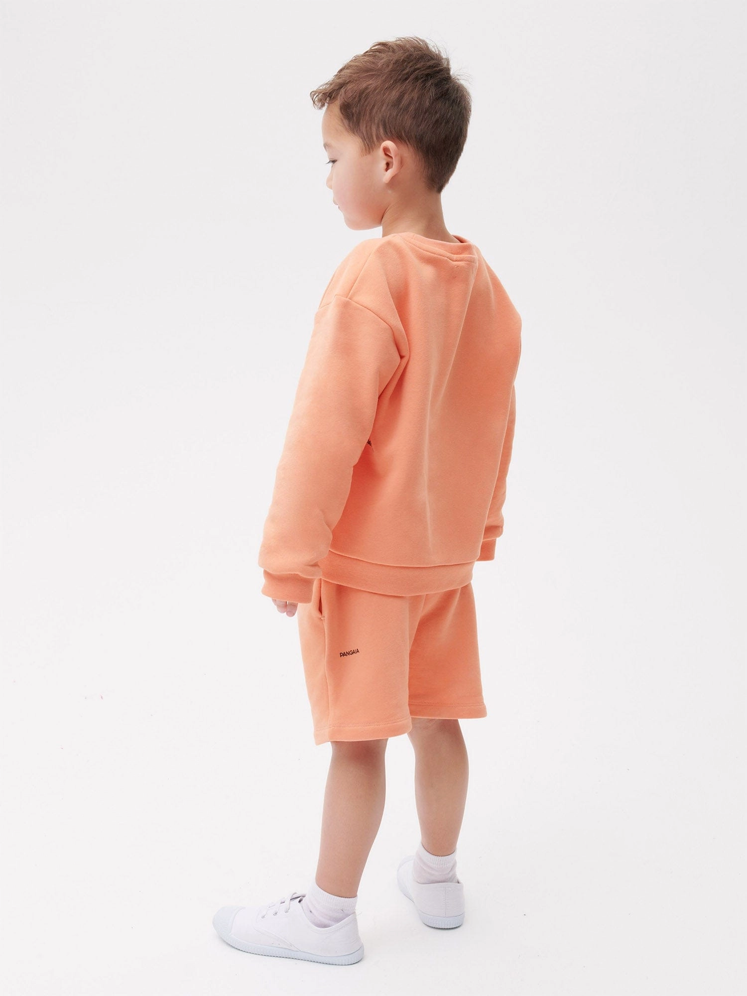 Kids' 365 Midweight Long Shorts—peach perfect