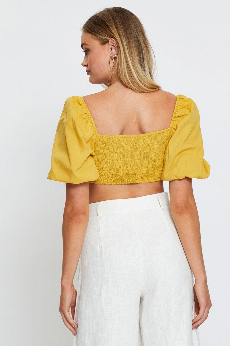 Light Must Crop Top Tie Up