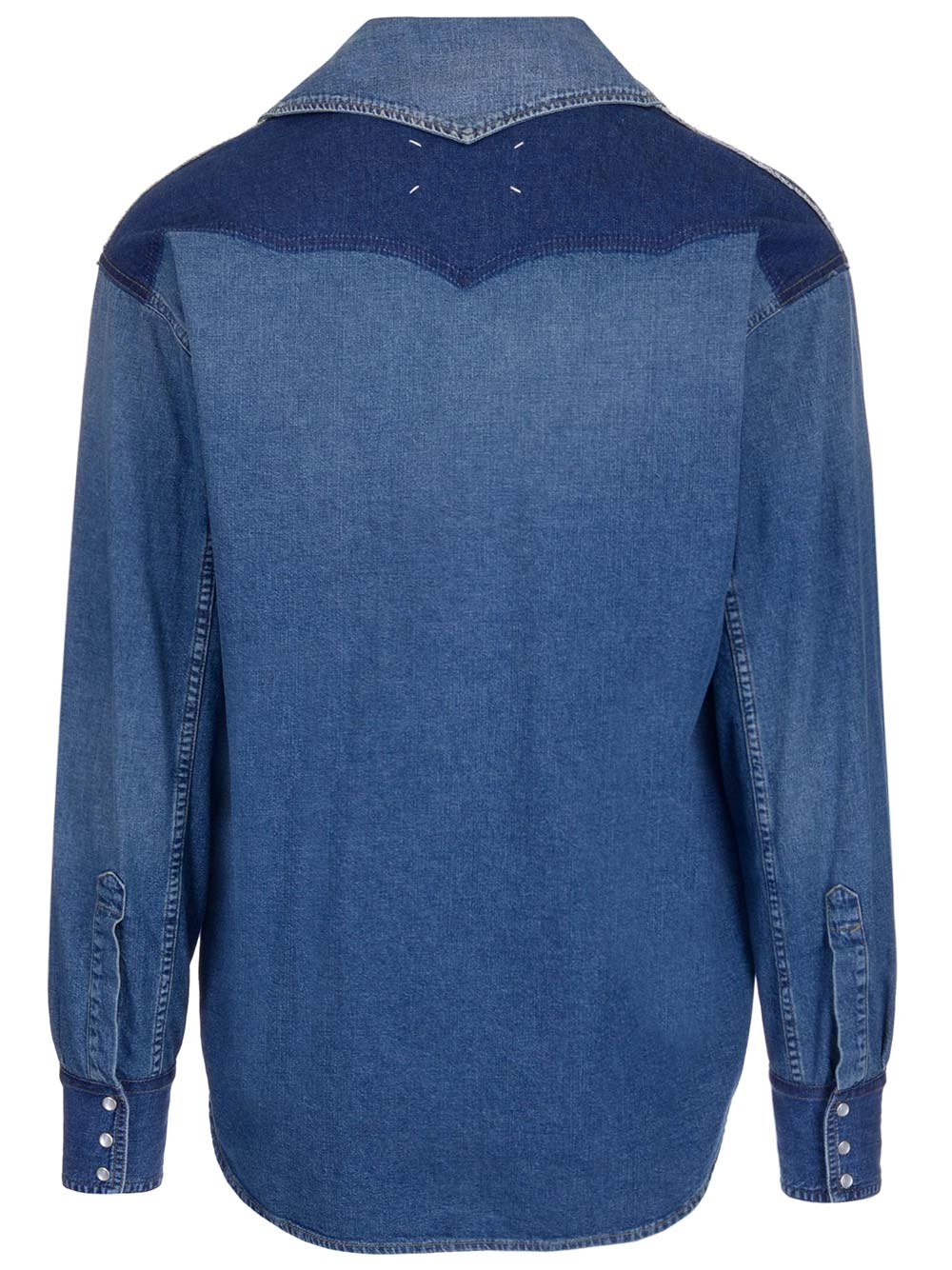 Maison Margiela Panelled Buttoned Denim Shirt